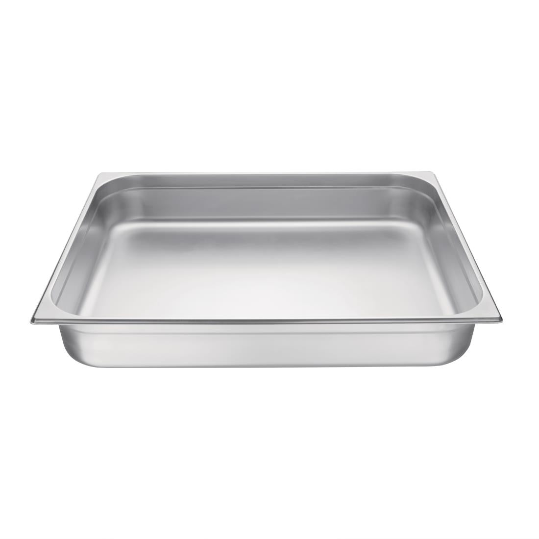 Vogue Stainless Steel 2/1 Gastronorm Tray 100mm