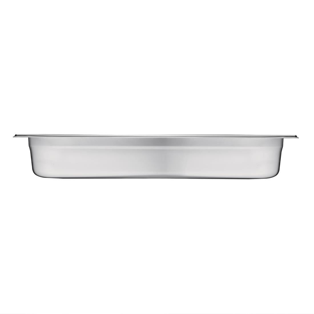 Vogue Stainless Steel 2/1 Gastronorm Tray 100mm