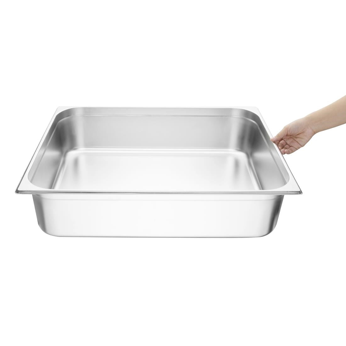 Vogue Stainless Steel 2/1 Gastronorm Tray 150mm