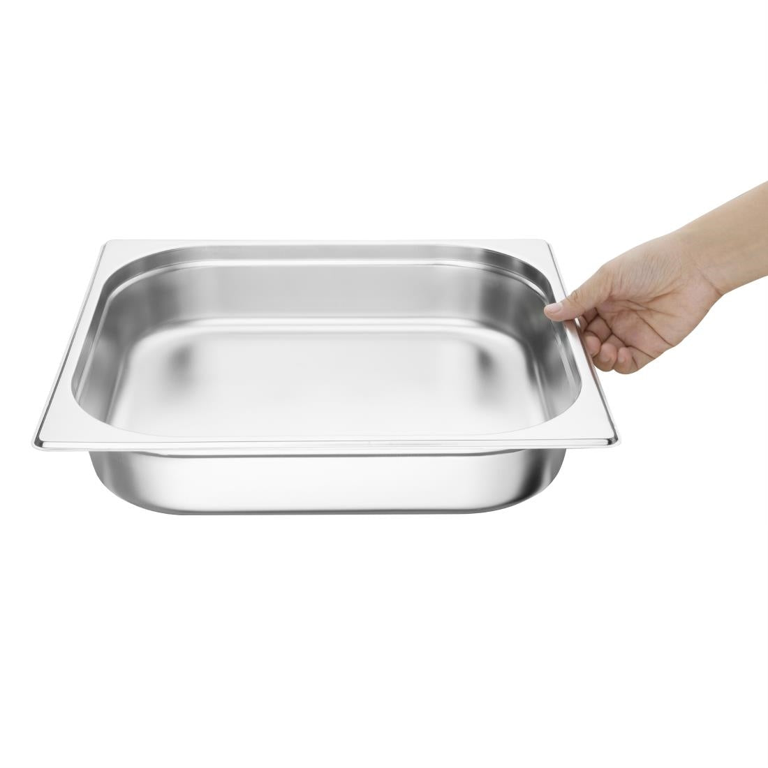 Vogue Stainless Steel 2/3 Gastronorm Tray 65mm