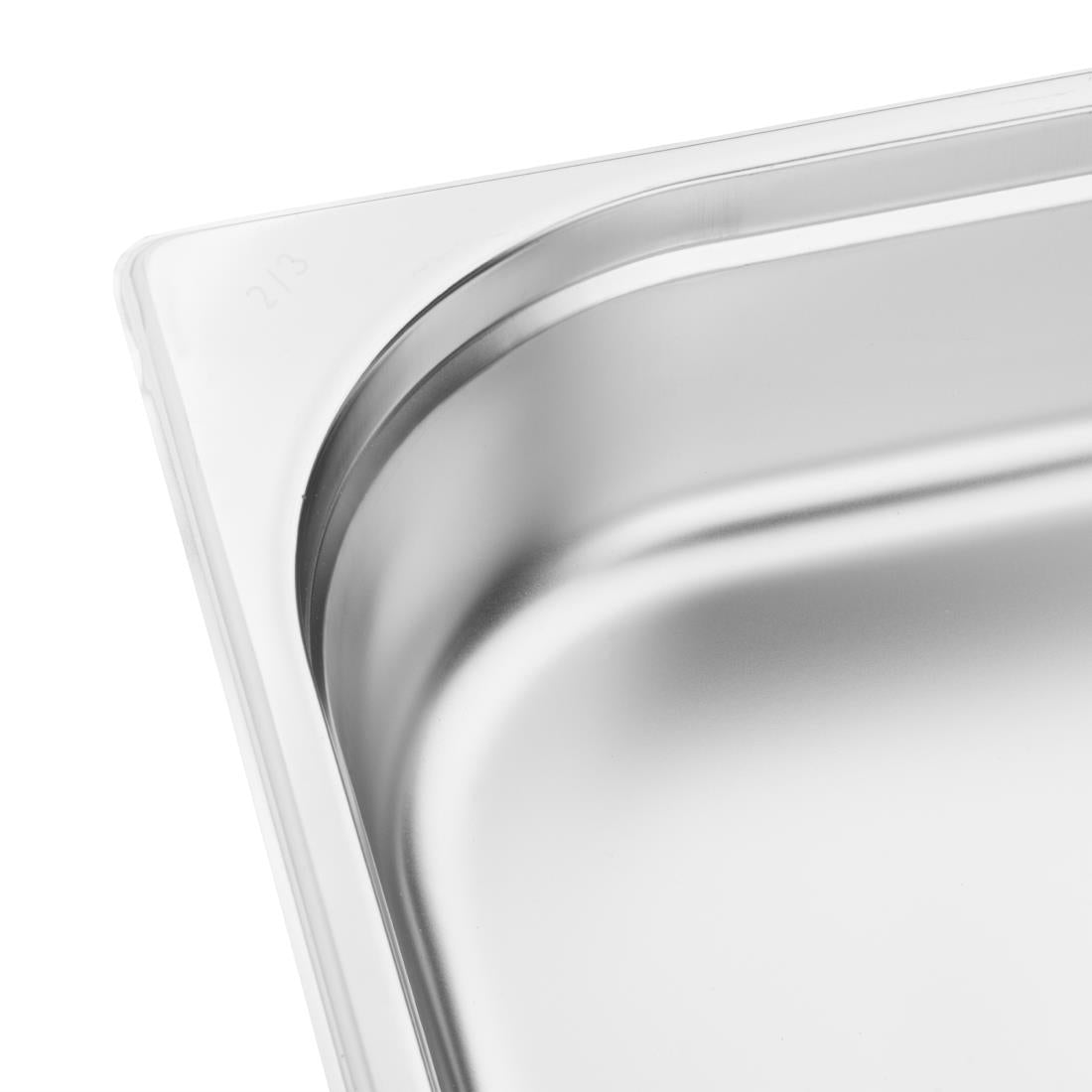 Vogue Stainless Steel 2/3 Gastronorm Tray 65mm