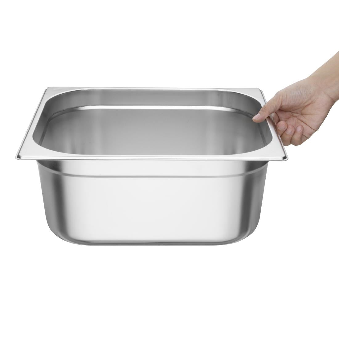 Vogue Stainless Steel 2/3 Gastronorm Tray 150mm
