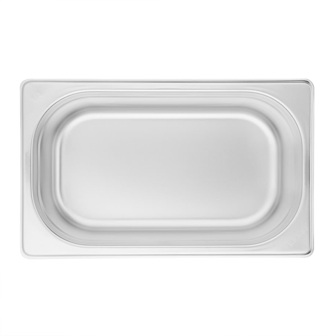 vogue stainless steel 1/4 gastronorm tray