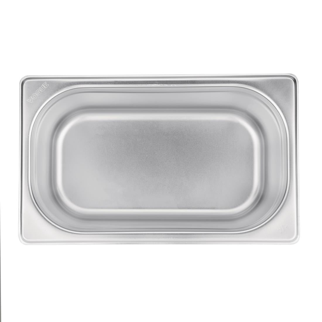 Vogue Stainless Steel 1/4 Gastronorm Tray 150mm