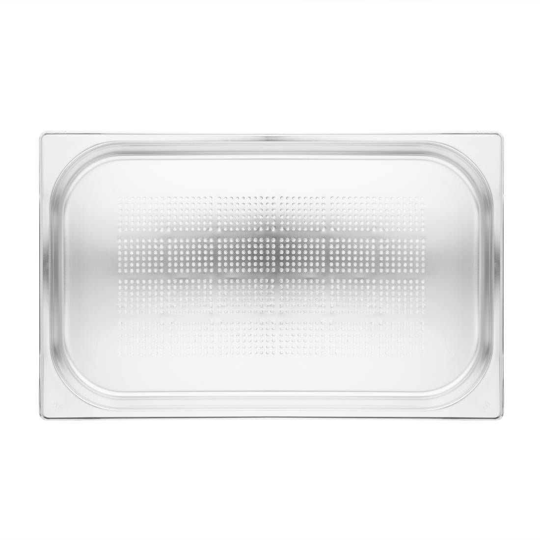 Vogue Stainless Steel Perforated 1/1 Gastronorm Tray 40mm