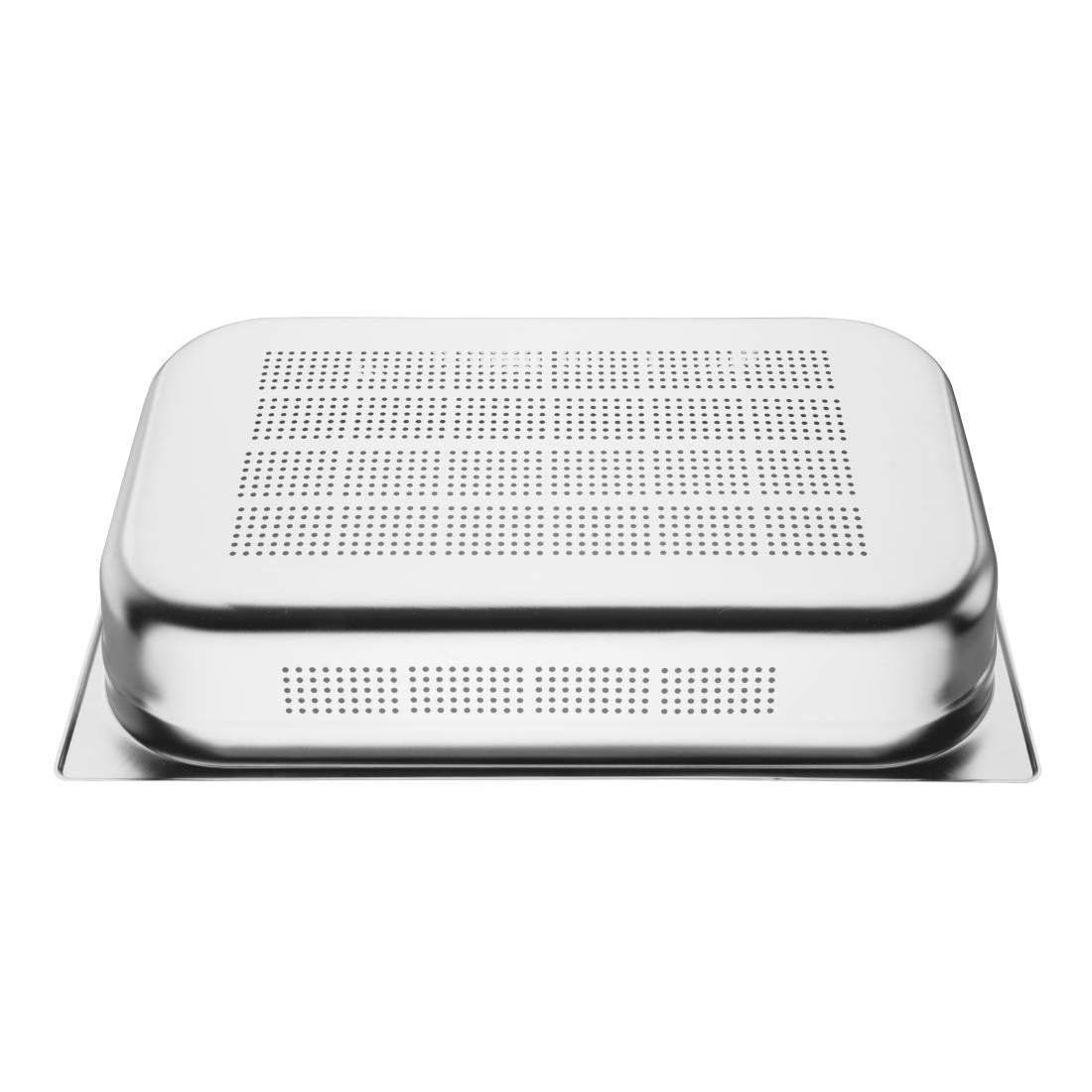 Vogue Stainless Steel Perforated 1/1 Gastronorm Tray 100mm