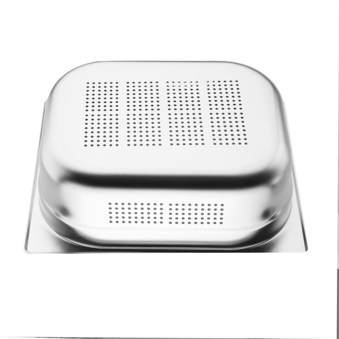 Vogue Stainless Steel Perforated 1/2 Gastronorm Tray 100mm