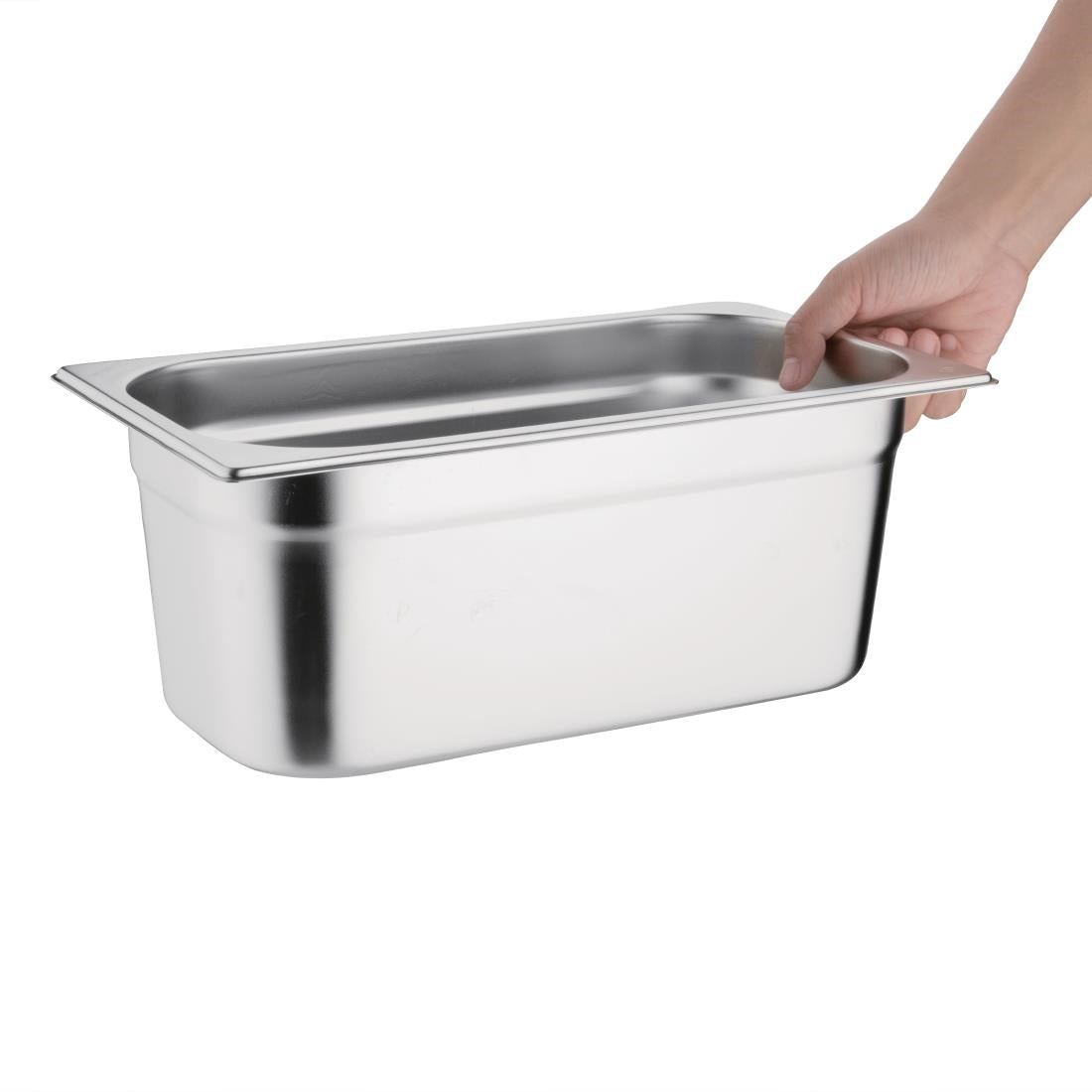 Vogue Stainless Steel 1/3 Gastronorm Tray 100mm