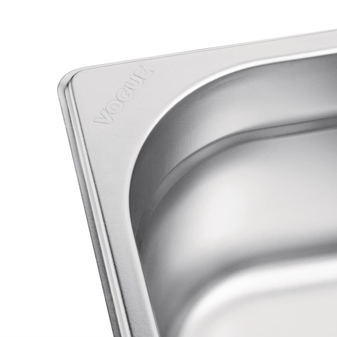 Vogue Stainless Steel 1/3 Gastronorm Tray 150mm