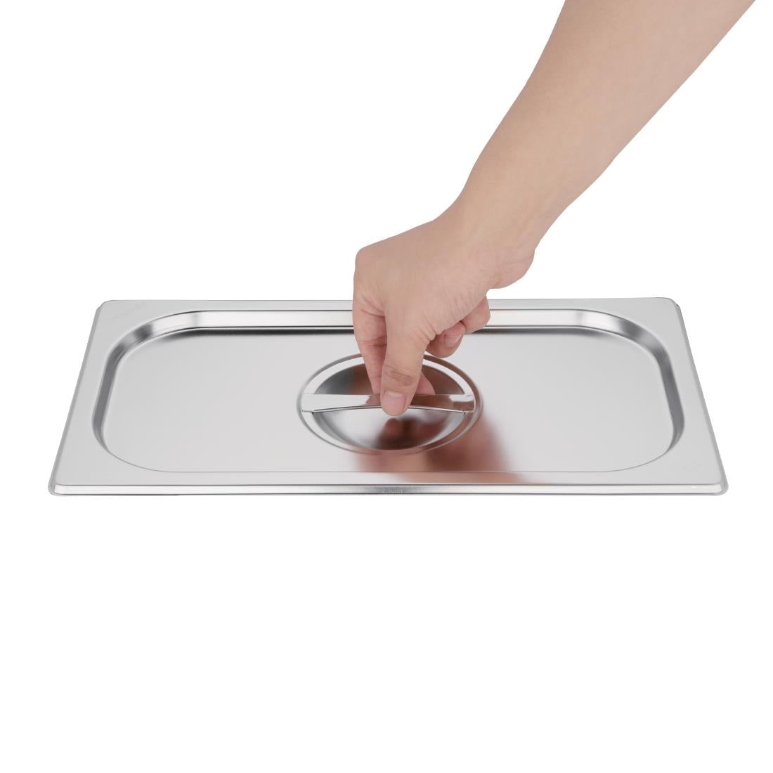Vogue Stainless Steel 1/3 Gastronorm Lid