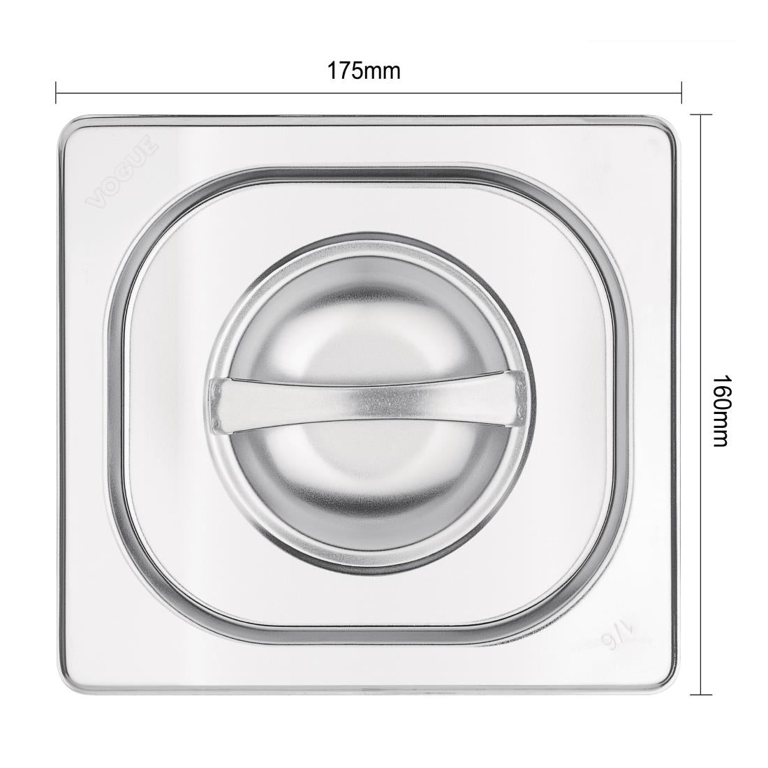 Stainless Steel 1/6 Gastronorm Lid