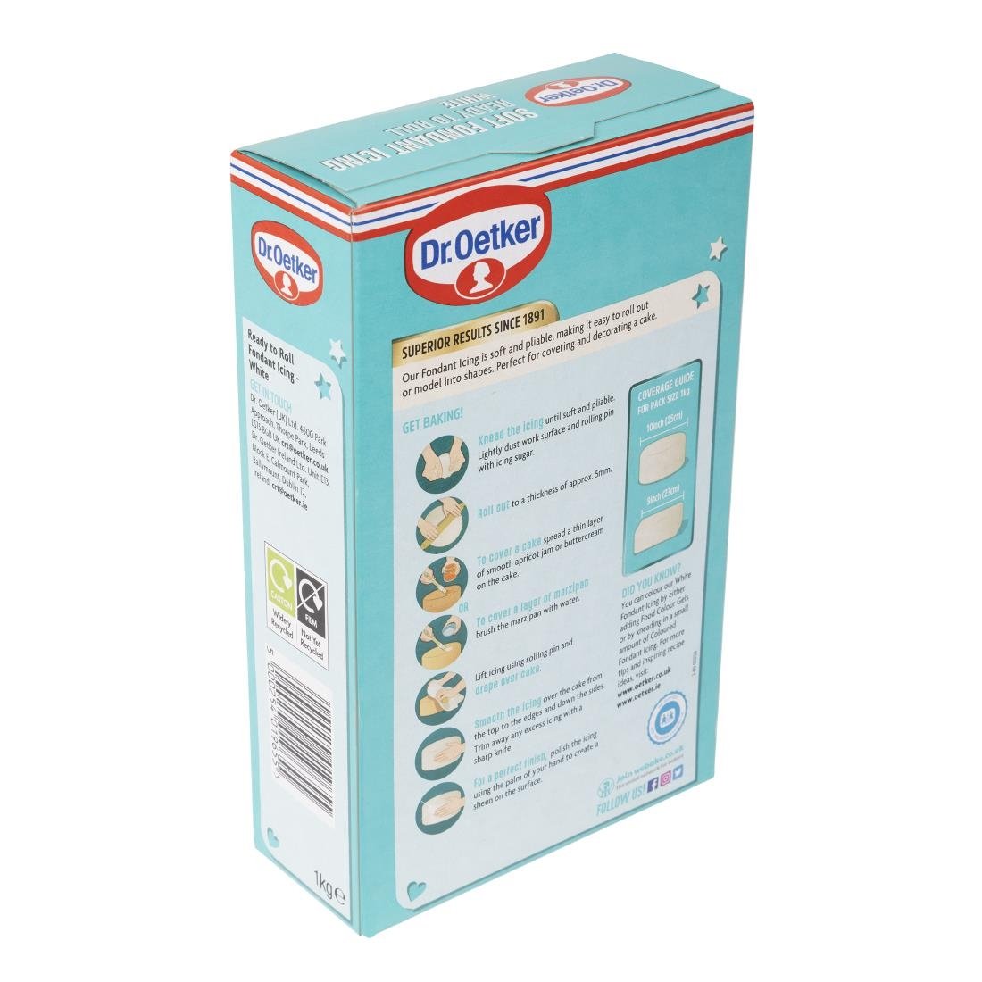 Dr. Oetker Soft Fondant White Icing Ready to Roll 1kg