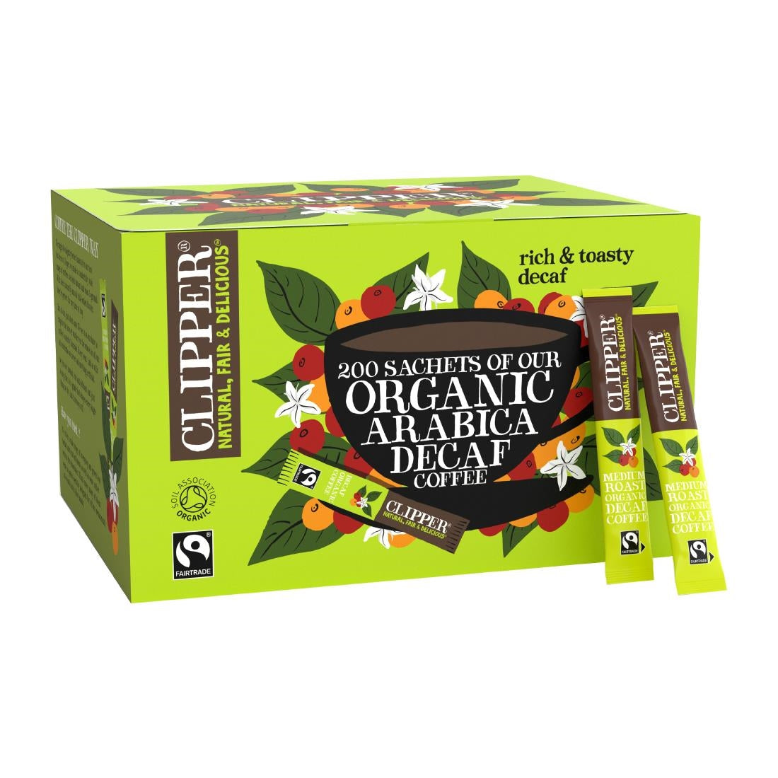 Clipper Fairtrade Organic Medium Roast Decaf Arabica Coffee Sachets