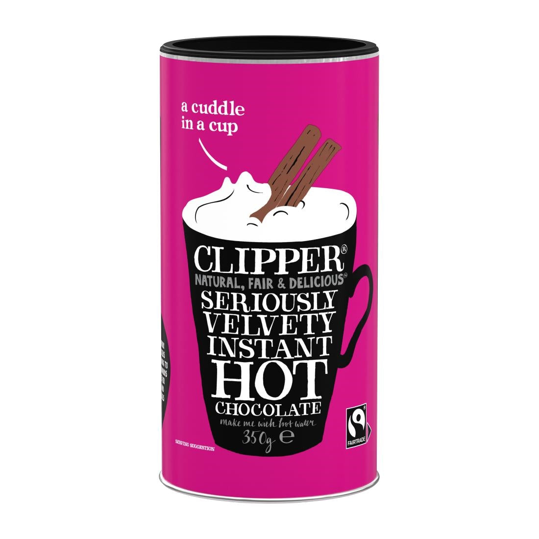 Clipper Fairtrade Seriously Velvety Hot Chocolate 350g