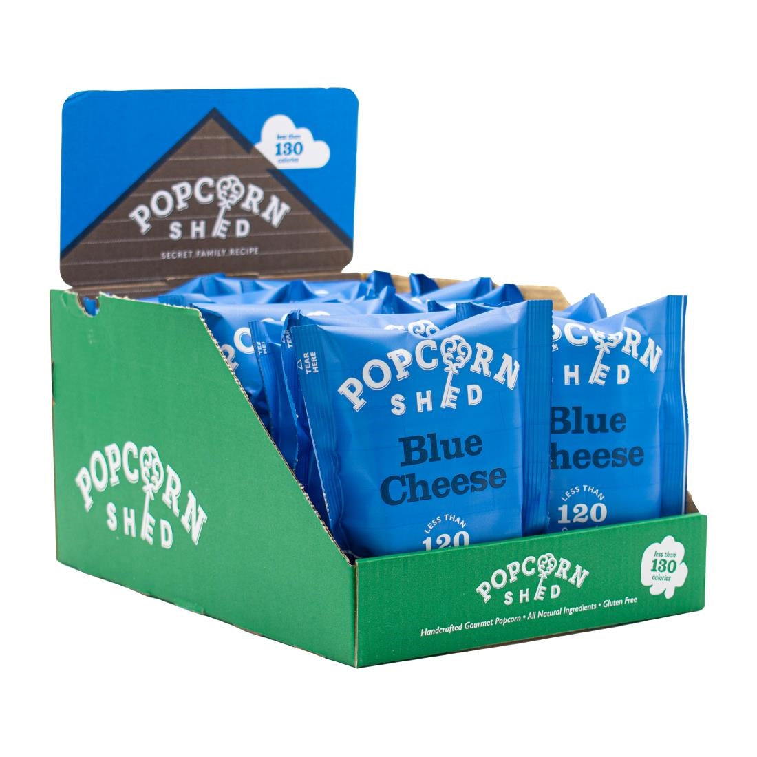 Popcorn Shed Blue Cheese Popcorn Snack Pack 16g (16 Pack)
