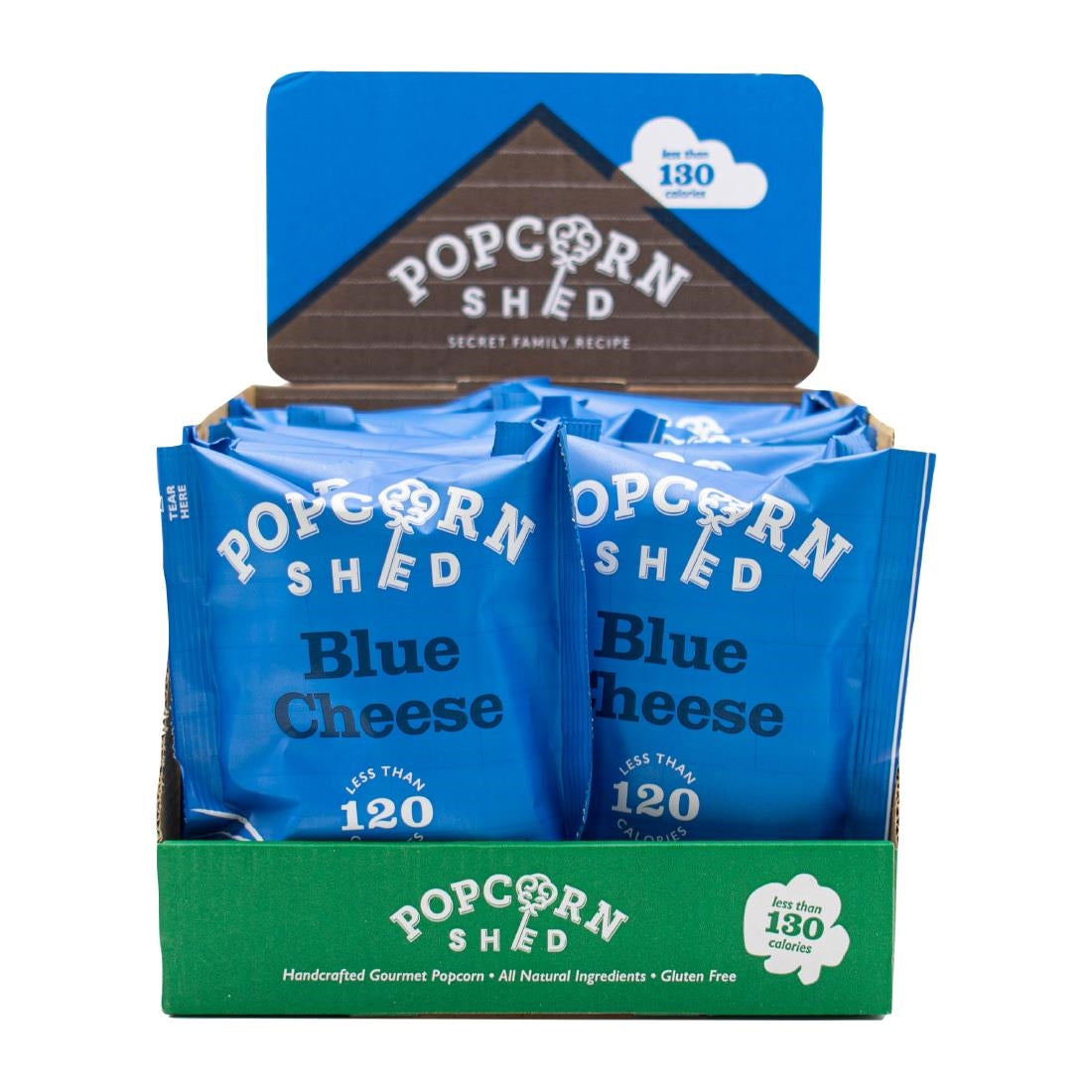 Popcorn Shed Blue Cheese Popcorn Snack Pack 16g (16 Pack)