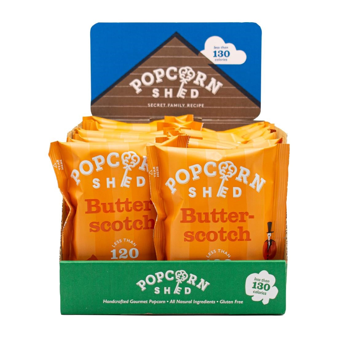 Popcorn Shed Butterscotch Popcorn Snack Pack 24g (16 Pack)
