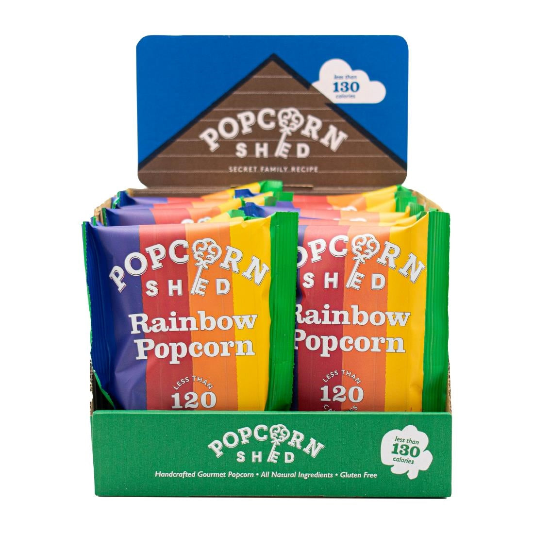 Popcorn Shed Rainbow Popcorn Snack Pack 24g (16 Pack)