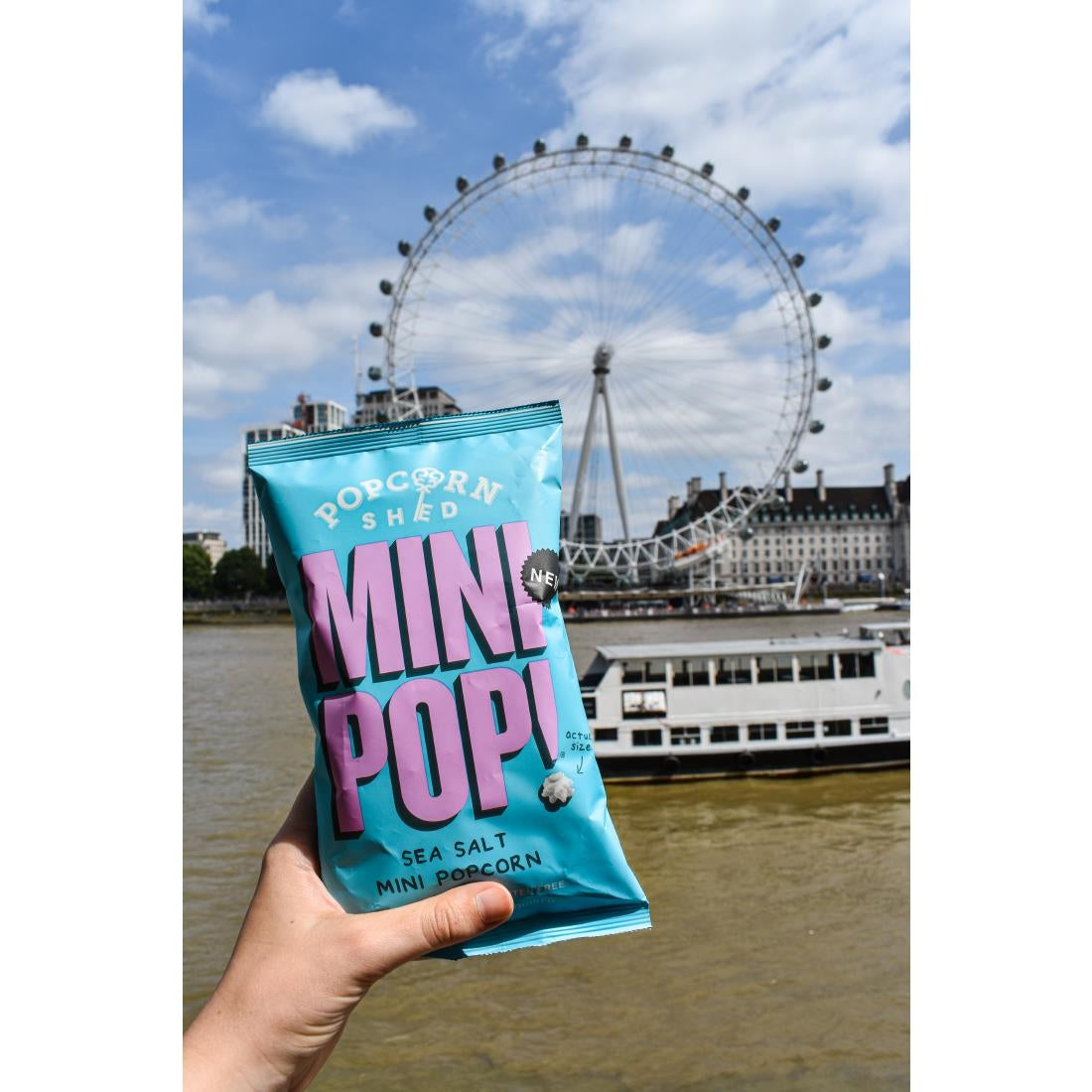 Popcorn Shed Sea Salted Mini Pop! Single Serve Bag 20g (24 Pack)