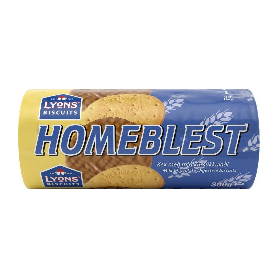 Lyons' Homeblest Milk Chocolate Digestives 300g (24 Pack)