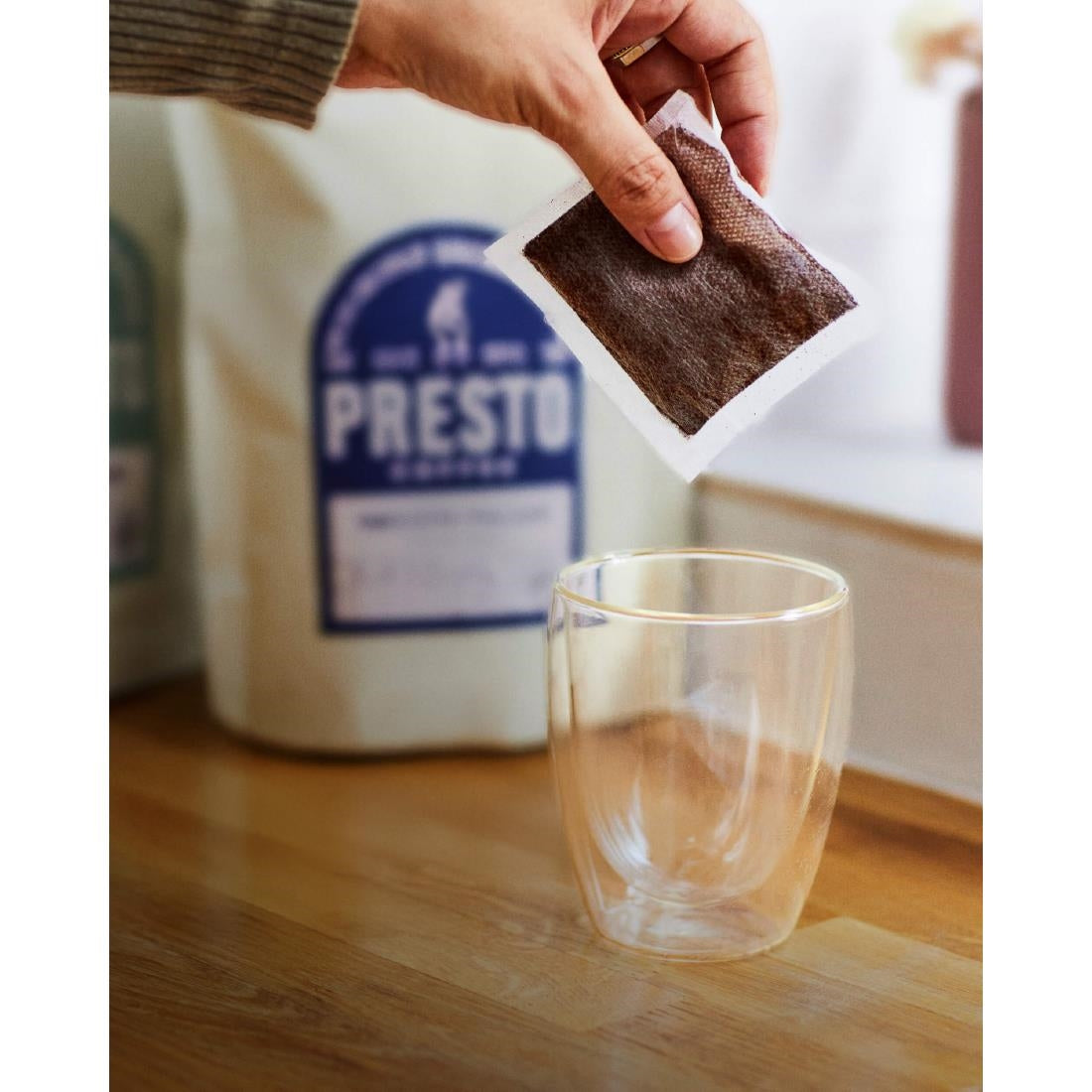 Presto Coffee House Decaf Coffee Bags Enveloped 8g (10 Pack)