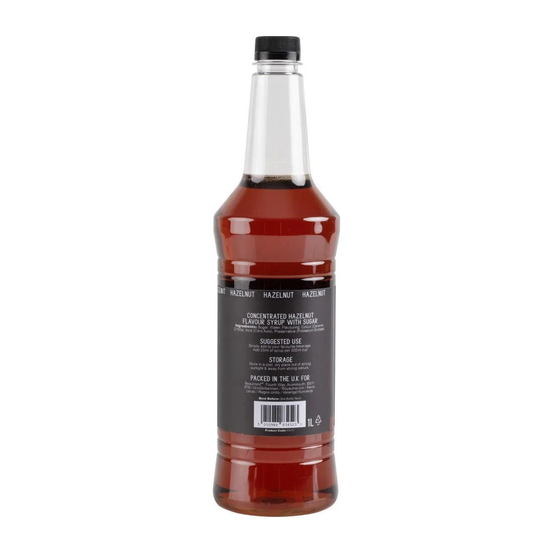 Beaumont Hazelnut Syrup 1Ltr