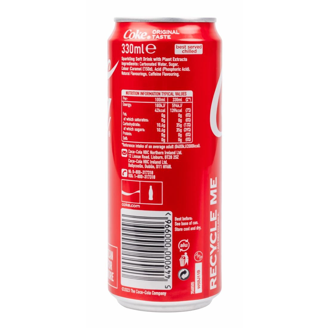 Coca-Cola Slim Cans 330ml (24 Pack)