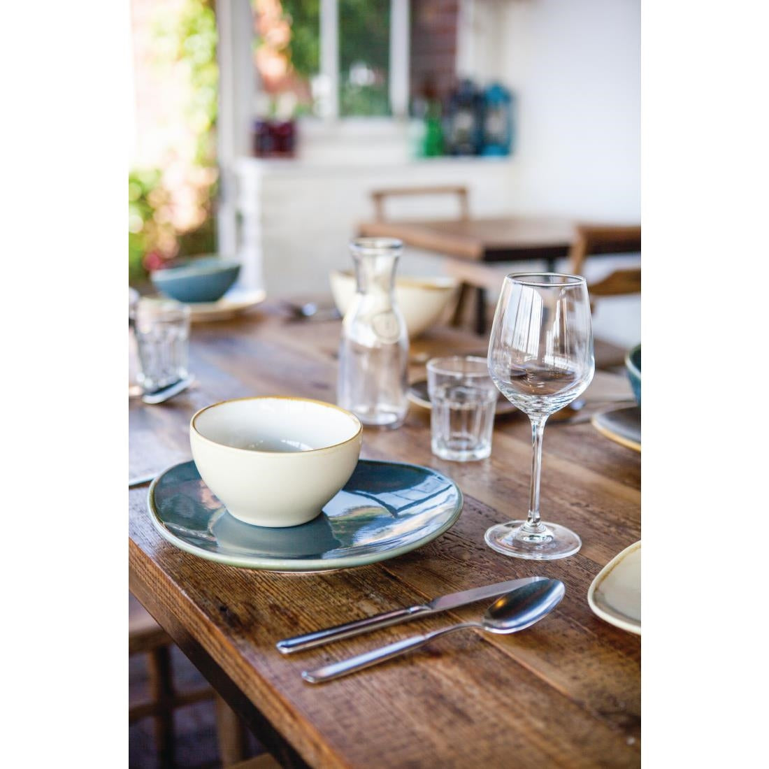 Olympia Kiln Round Bowls Sandstone 140mm (6 Pack)