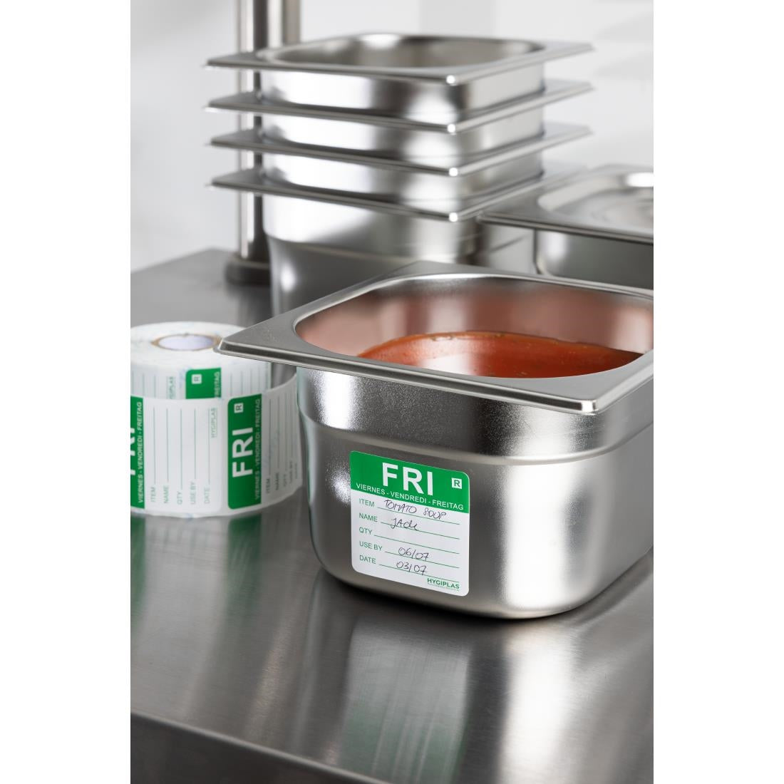 Hygiplas Removable Day of the Week Labels Friday (500 Pack)