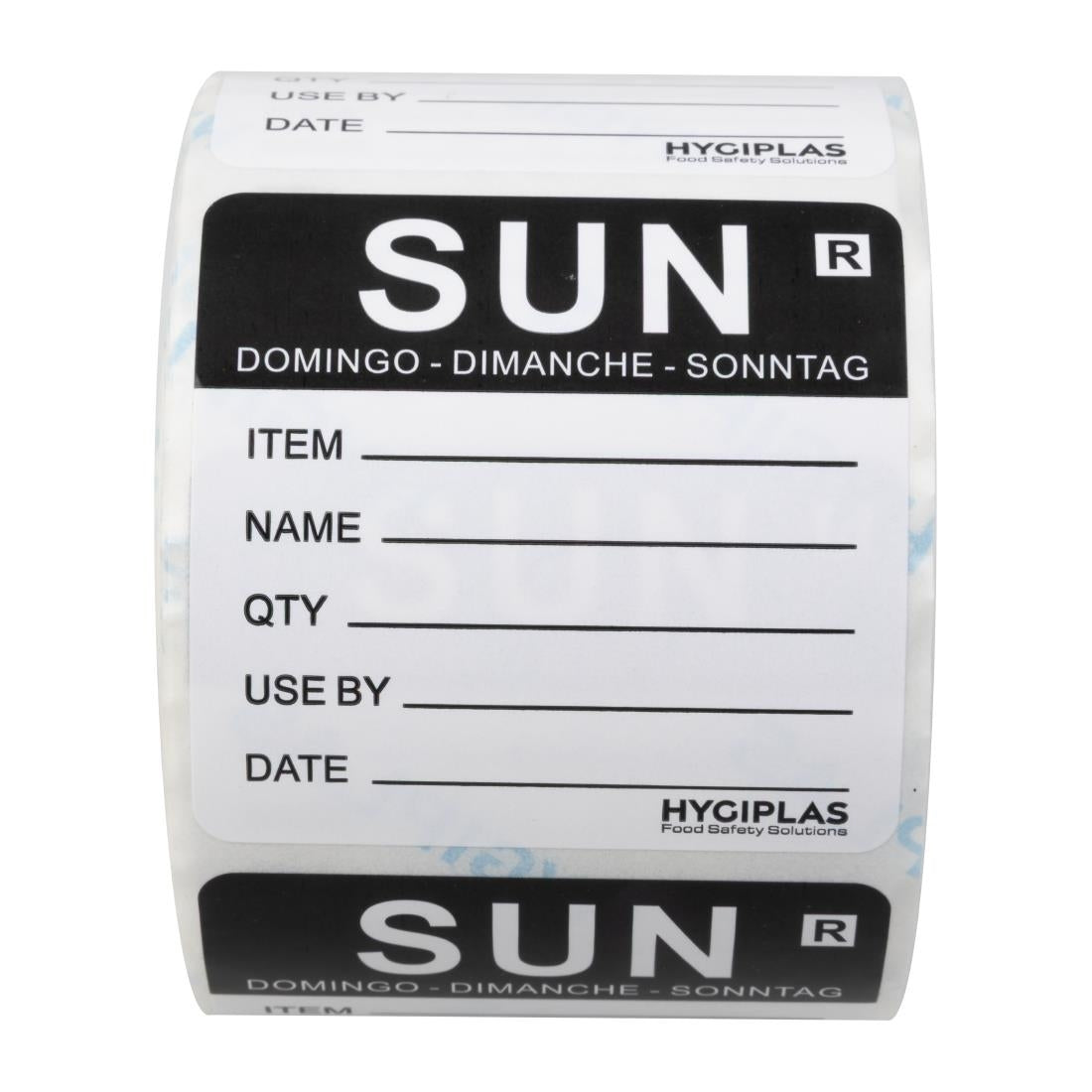 Hygiplas Removable Day of the Week Label Sunday (500 Pack)