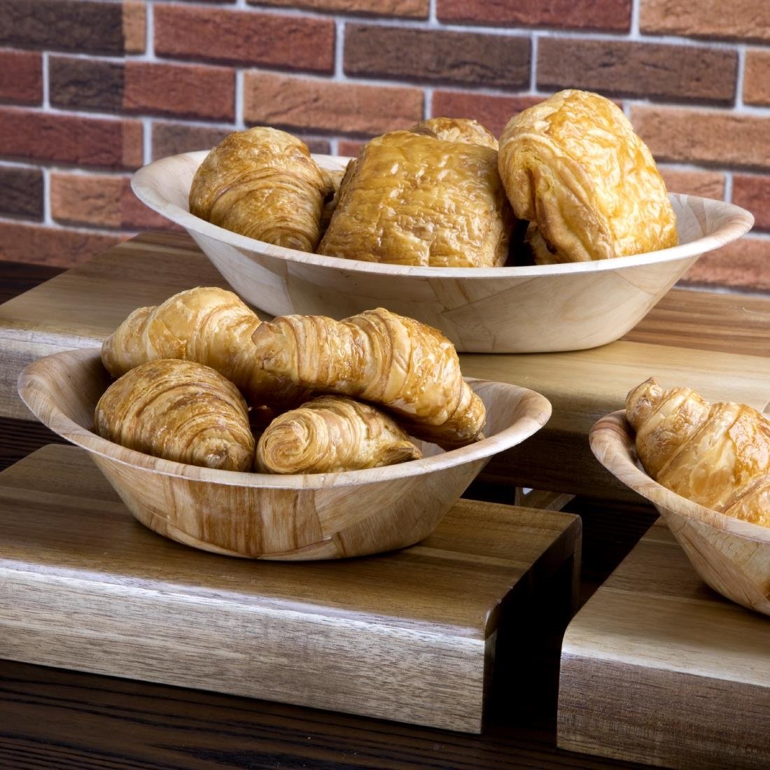 Olympia Small Oval Wooden Bowl