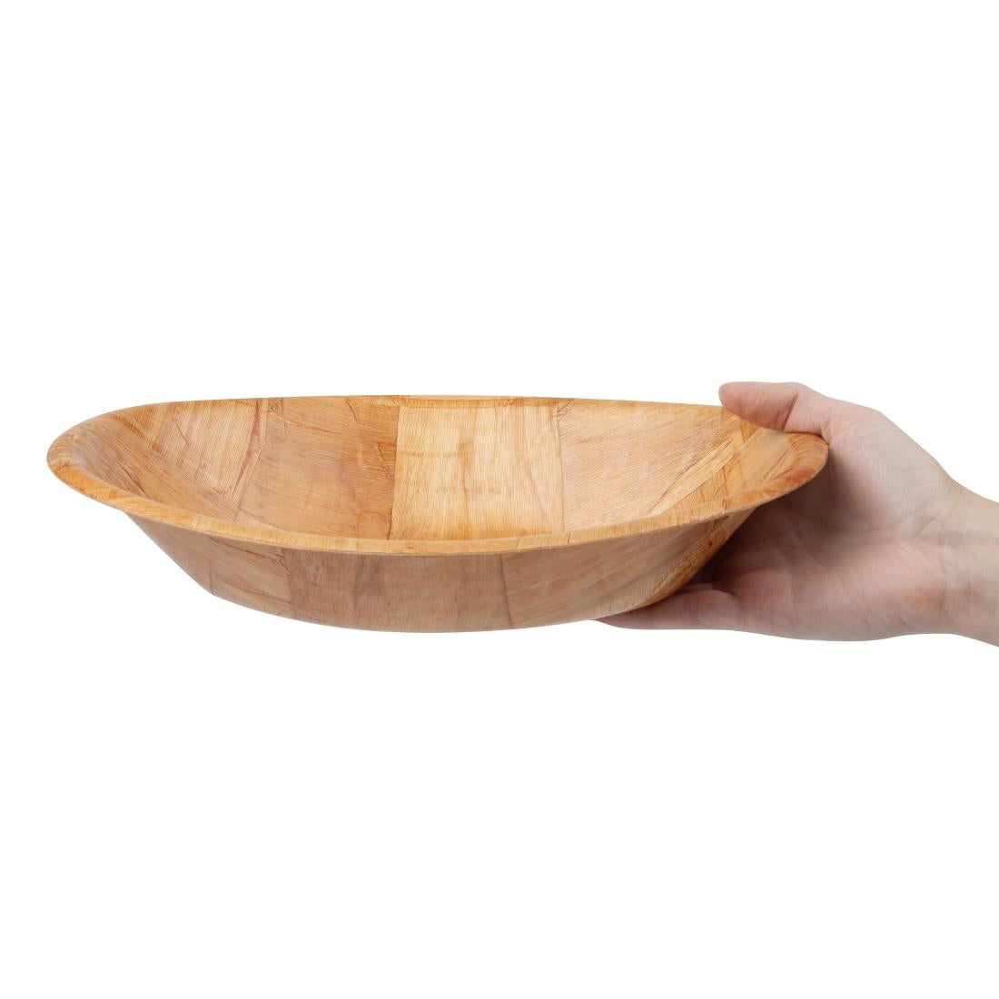 Olympia Large Oval Wooden Bowl For Bread or Fruit