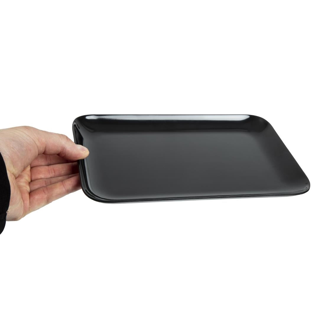 Dalebrook Melamine Small Rectangular Platter Black 240 x 160mm