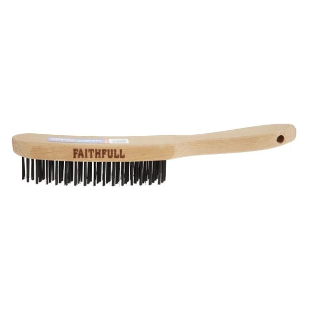 Faithfull Heavy Duty Wire Grill Brush 4 Row