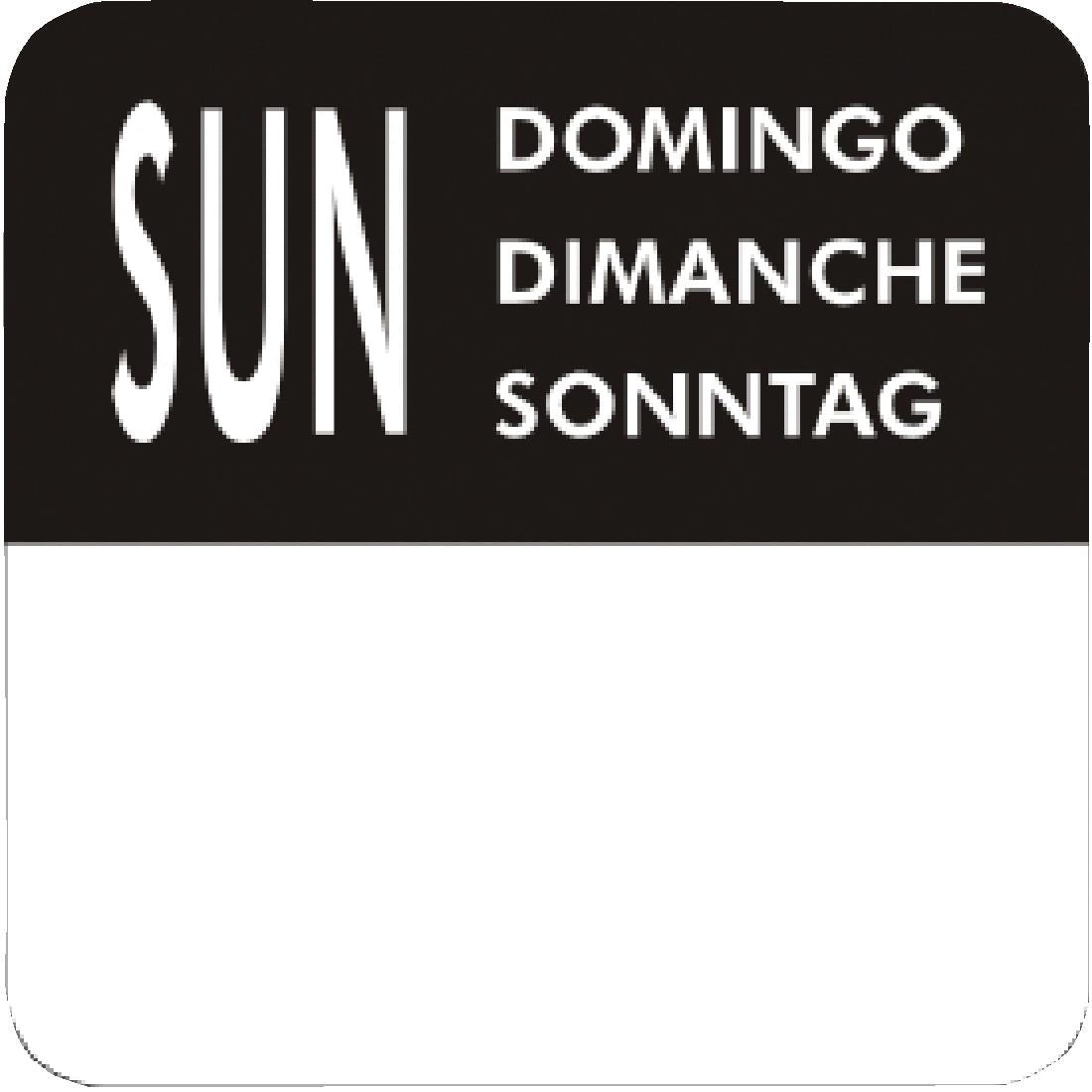 Vogue Removable Day of the Week Labels (7000 Pack)