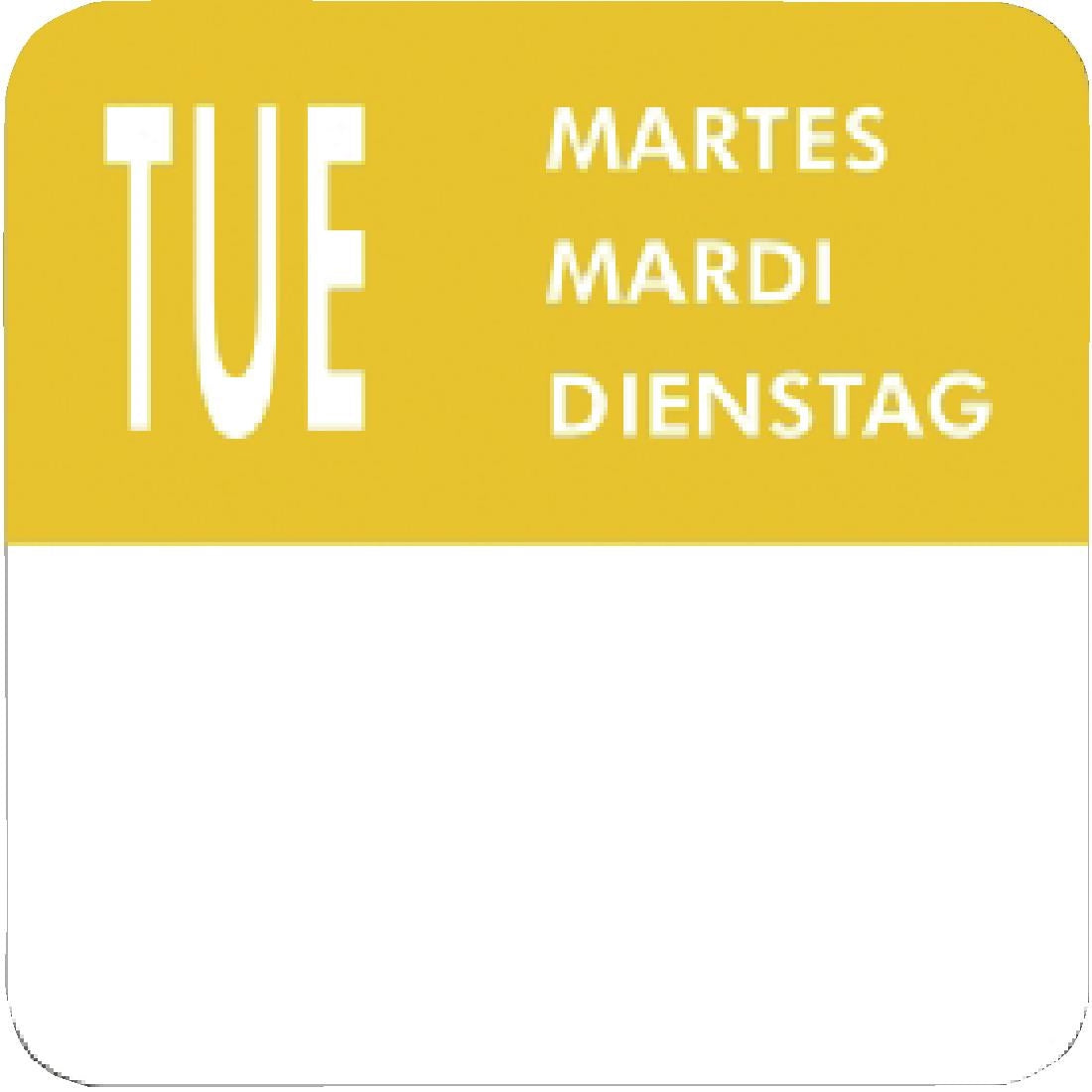 Vogue Removable Day of the Week Labels (7000 Pack)