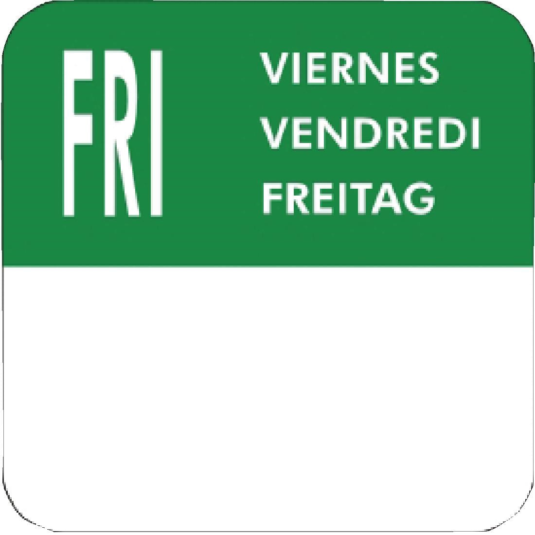 Vogue Removable Day of the Week Labels (7000 Pack)