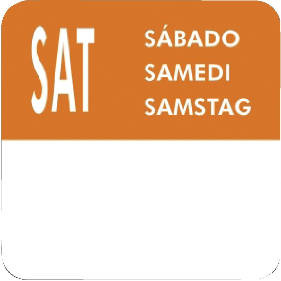 Vogue Removable Day of the Week Labels (7000 Pack)