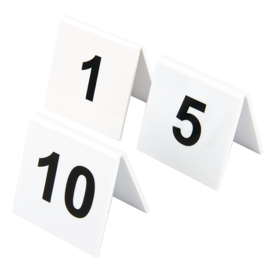 Beaumont Plastic Table Numbers 1-10