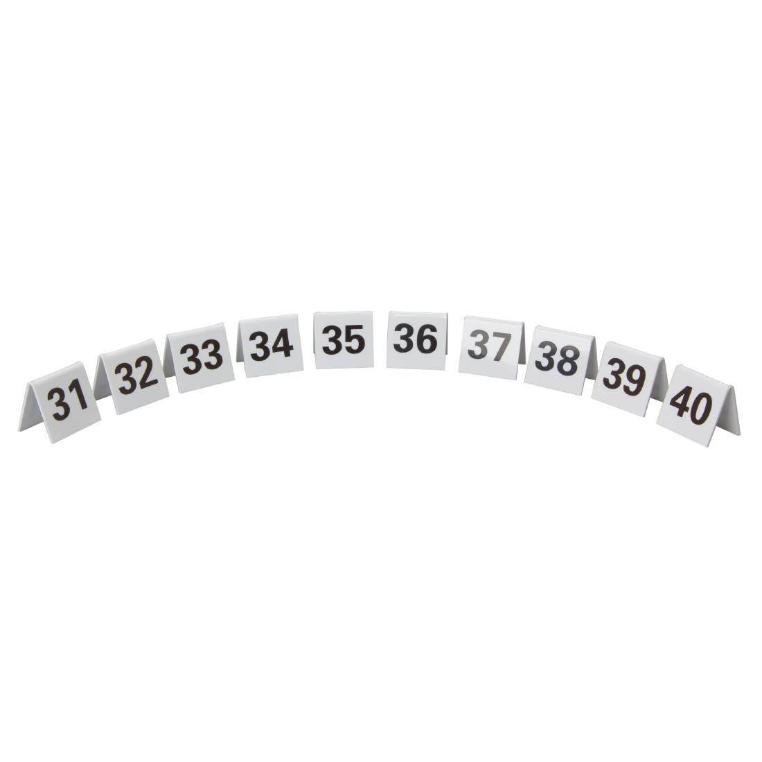Beaumont Perspex Table Numbers 31-40