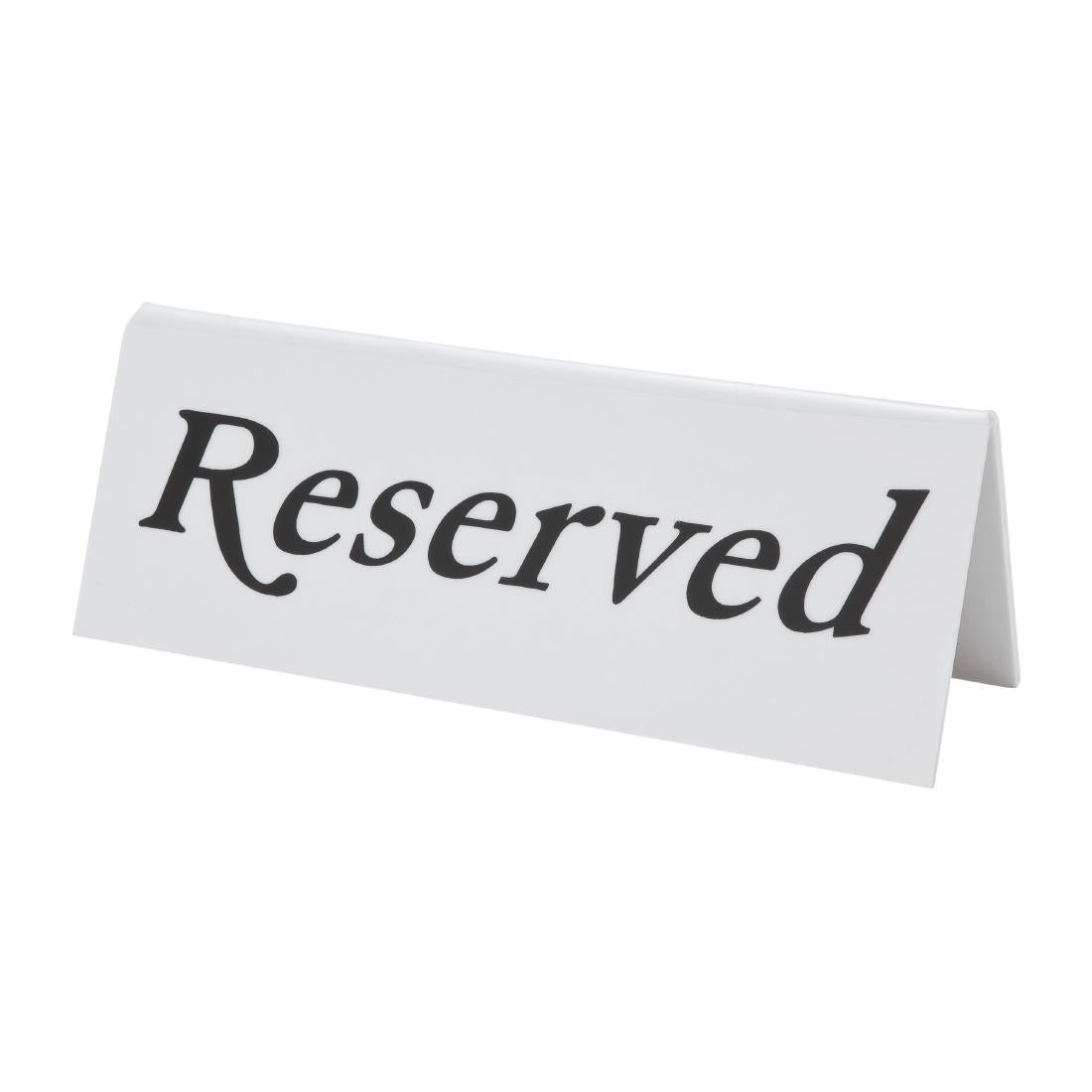 Beaumont Plastic Reserved Signs (10 Pack)