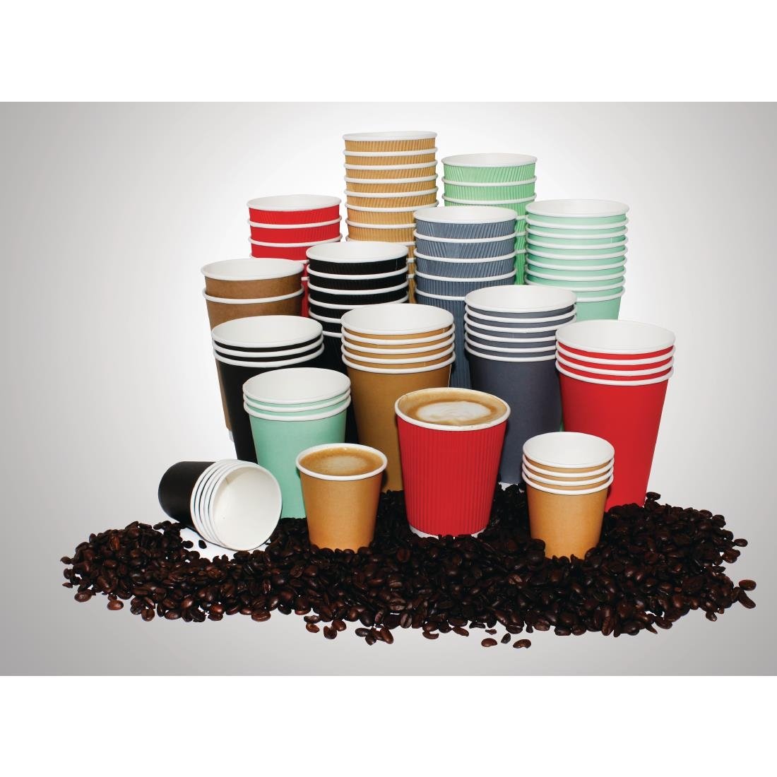 Fiesta Recyclable Espresso Cups Single Wall Black (1000 Pack)