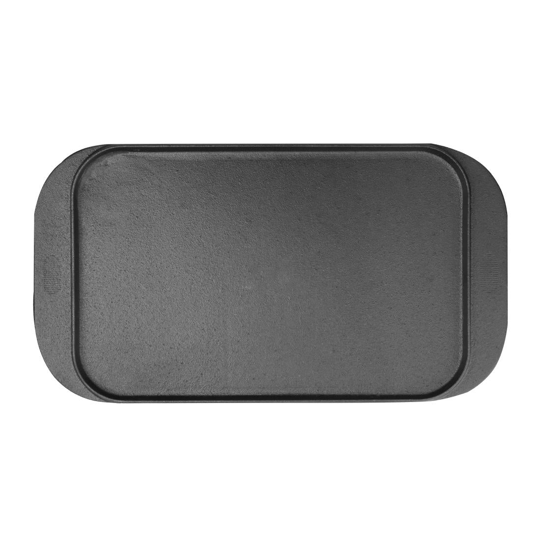 Vogue Reversible Cast Iron Double Griddle Pan 26cm