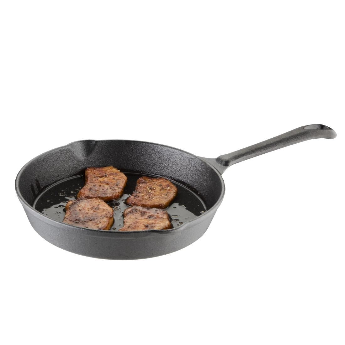 Vogue Round Cast Iron Skillet Pan 20cm