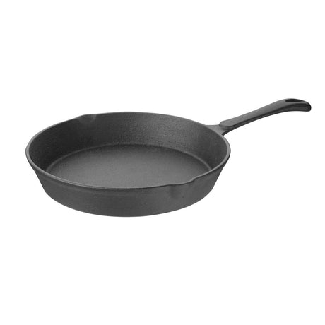 Vogue Round Cast Iron Skillet Pan 25cm