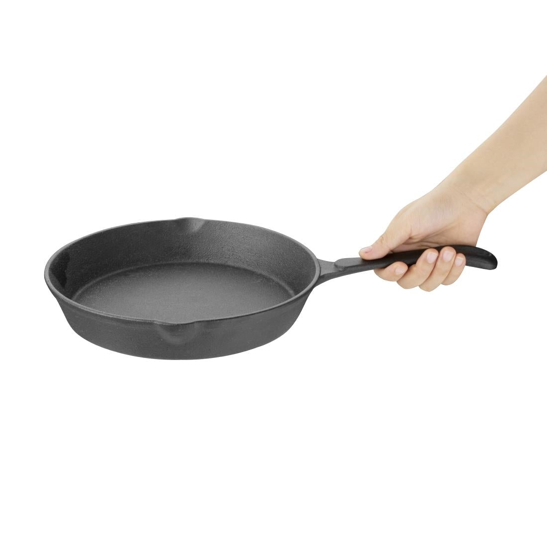 Vogue Round Cast Iron Skillet Pan 25cm
