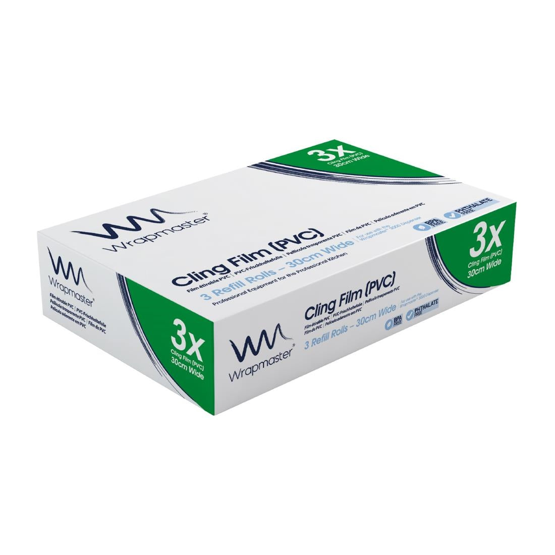 Wrapmaster 3000 Clingfilm Refills 300mm x 300m (3 Pack)