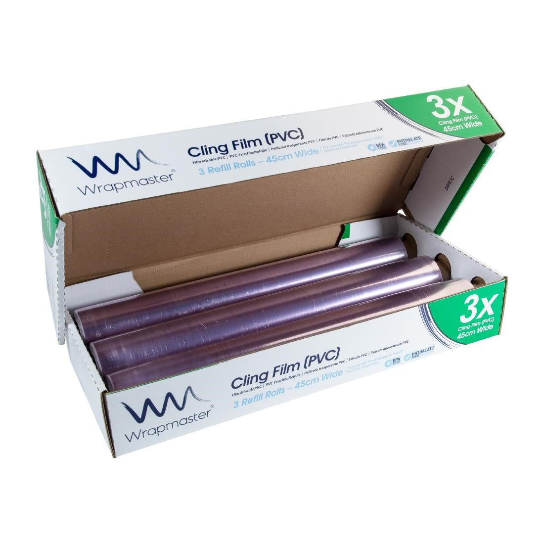 Wrapmaster 4500 Cling Film Refills 450mm x 300m (3 Pack)