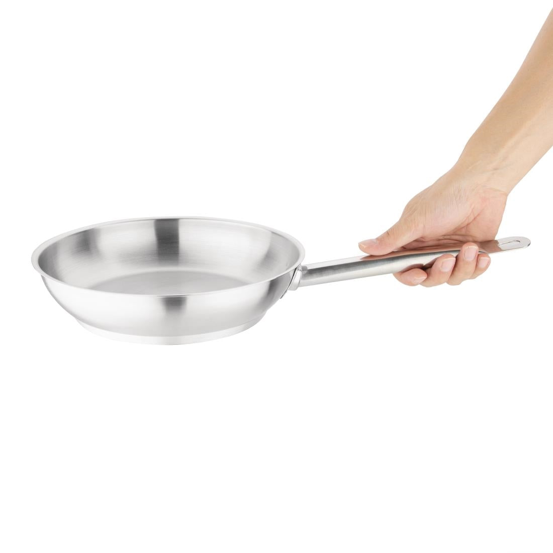 Vogue Stainless Steel Frying Pan 24cm
