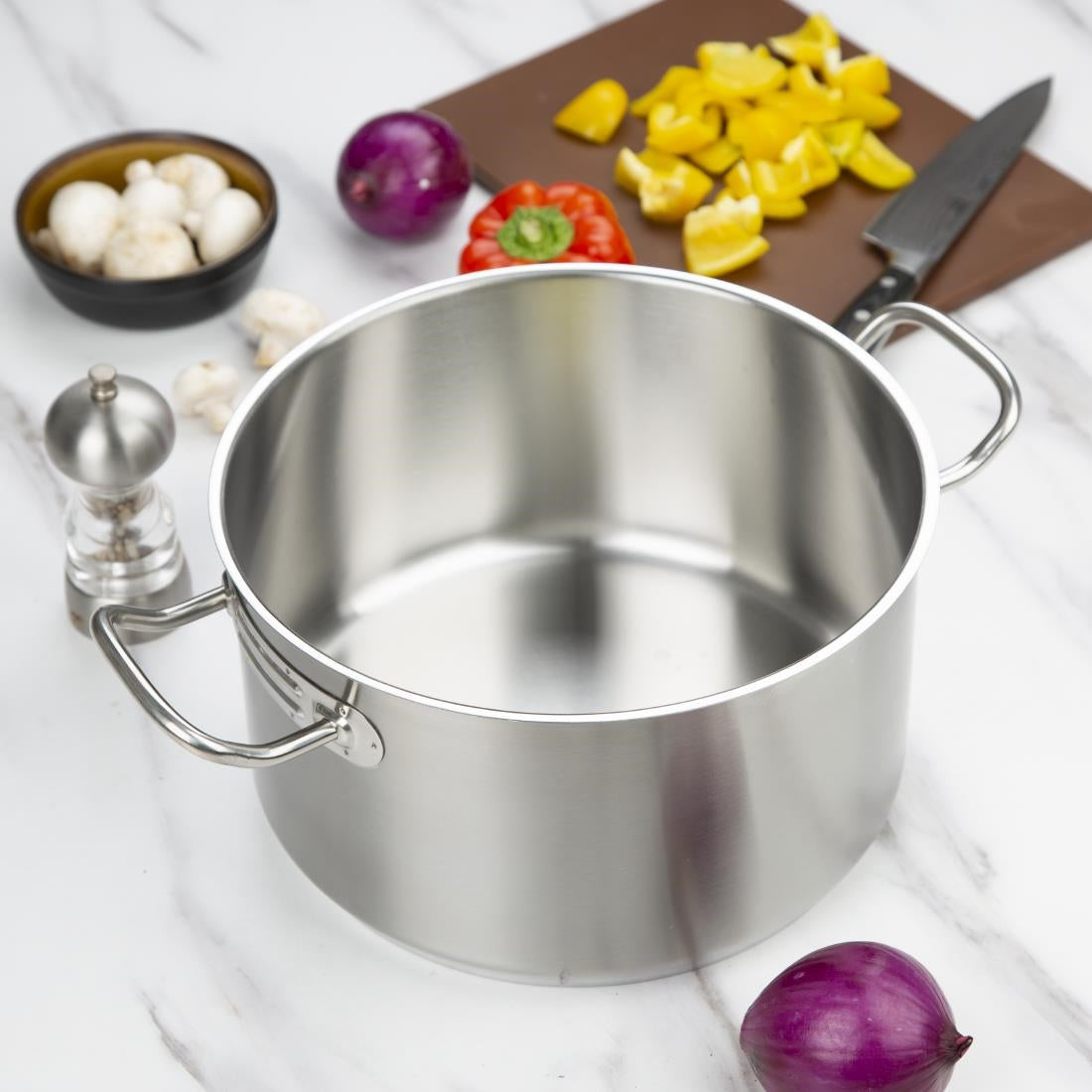 Vogue Stainless Steel Stew Pan 28cm